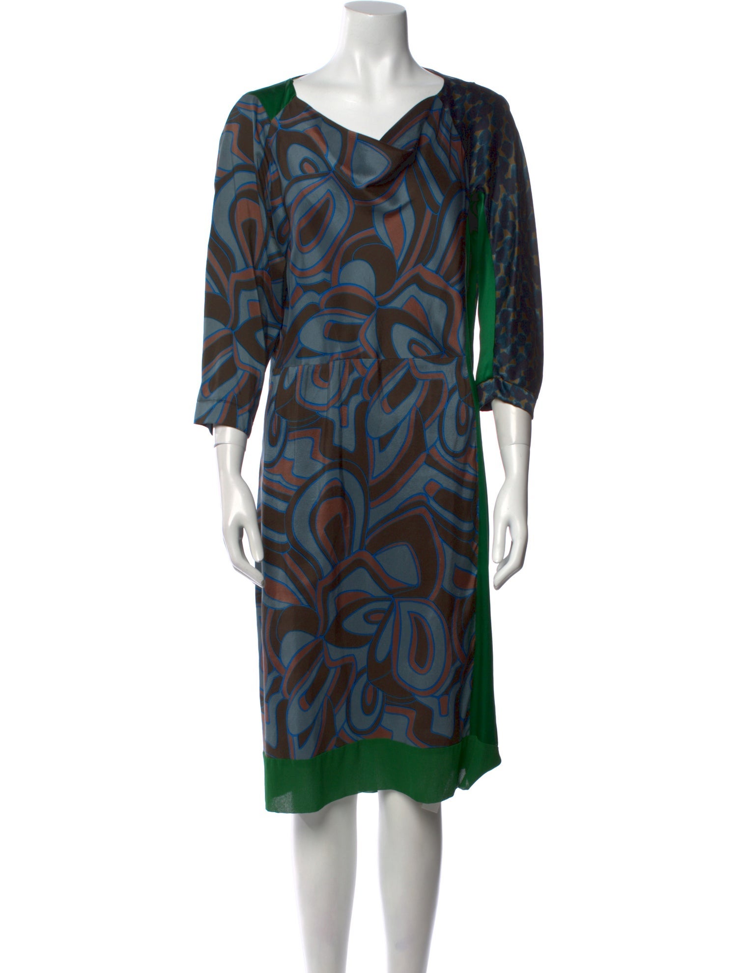 Dries Van Noten Silk Midi Length Dress