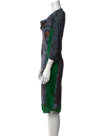 Dries Van Noten Silk Midi Length Dress