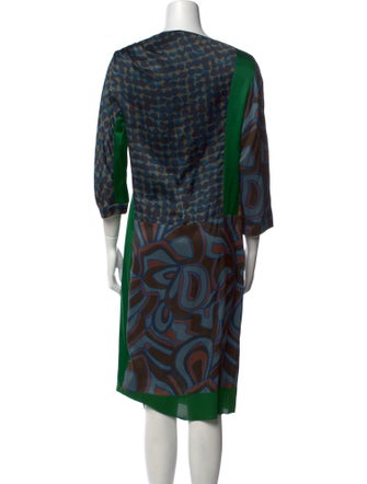 Dries Van Noten Silk Midi Length Dress