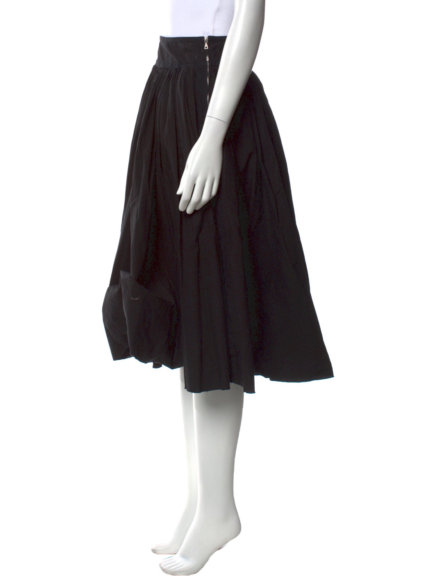 Dries Van Noten Pleated Accents Knee-Length Skirt