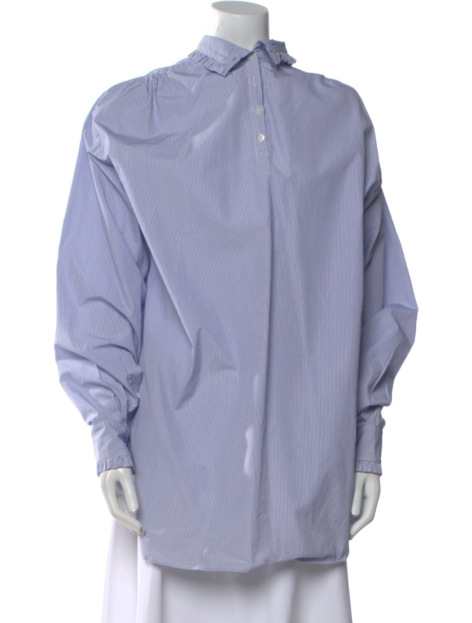 Dries Van Noten Striped Mock Neck Tunic