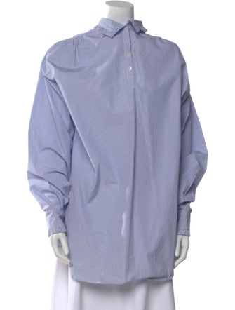 Dries Van Noten Striped Mock Neck Tunic