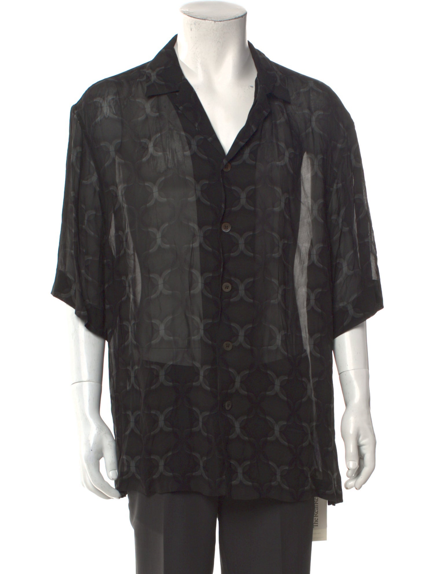 Dries Van Noten Printed Three-Quarter Sleeve Shirt