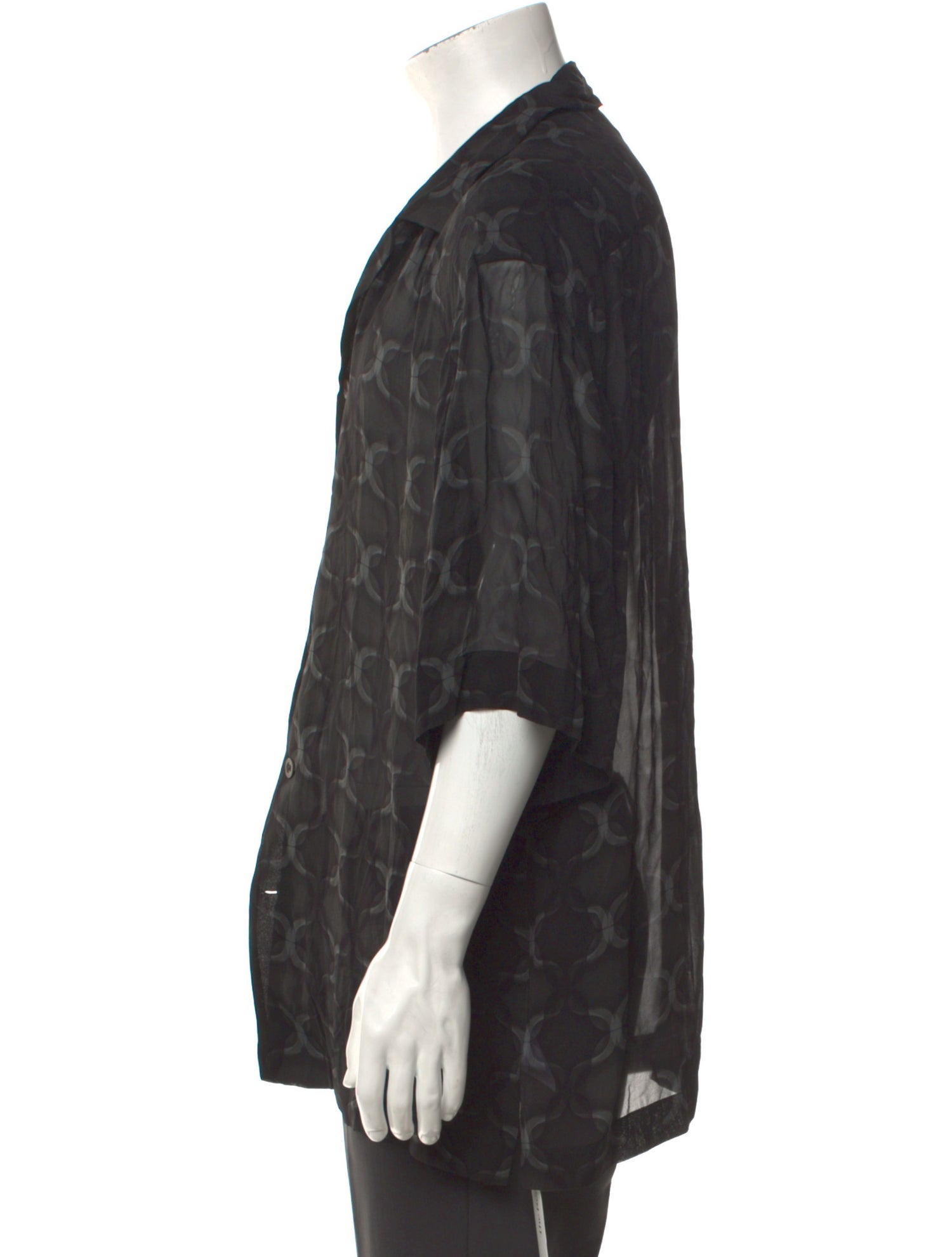 Dries Van Noten Printed Three-Quarter Sleeve Shirt