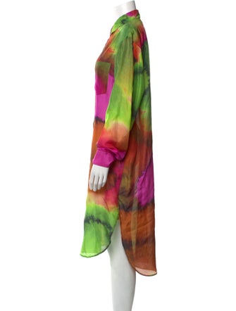 Dries Van Noten Silk Midi Length Dress