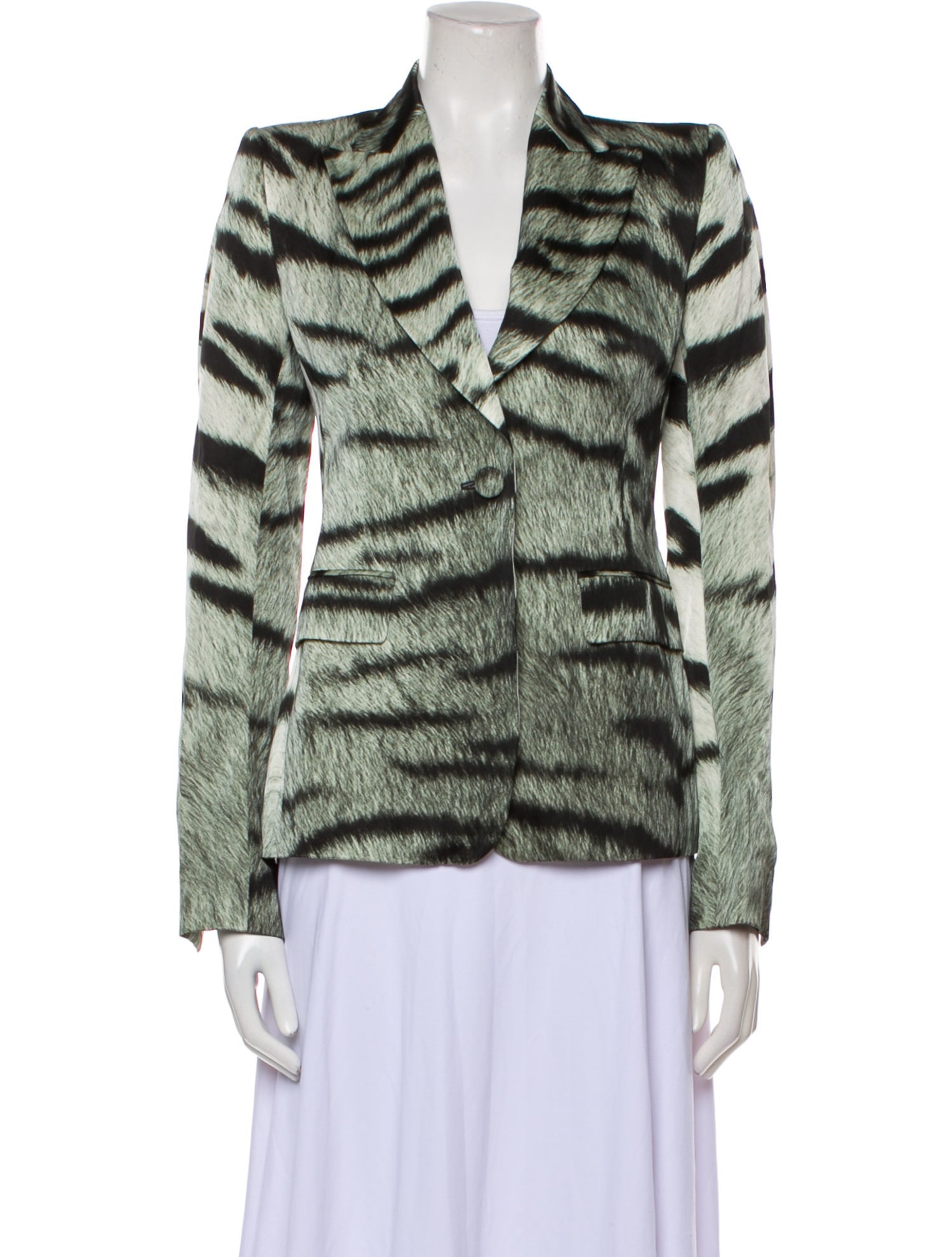 Dries Van Noten Animal Print Blazer