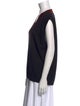 Dries Van Noten Merino Wool Colorblock Pattern Top
