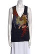 Dries Van Noten Silk Printed Top