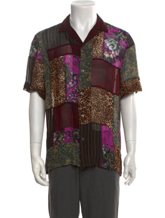 Dries Van Noten Printed Short Sleeve Shirt