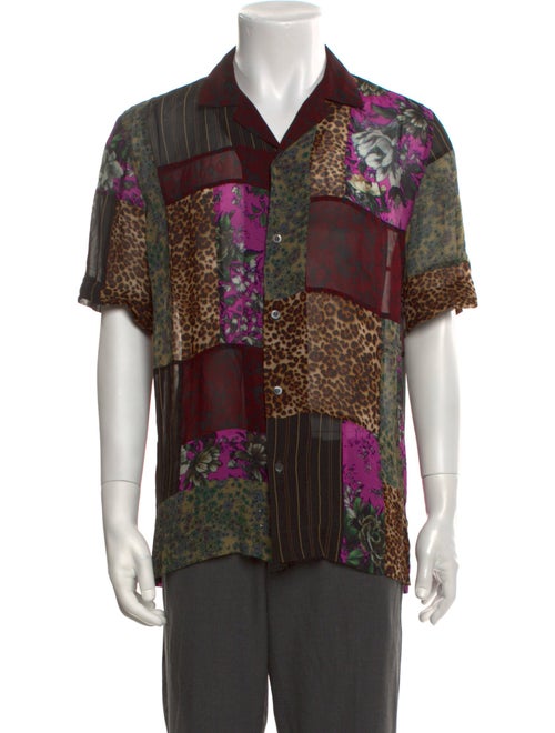 Dries Van Noten Printed Short Sleeve Shirt