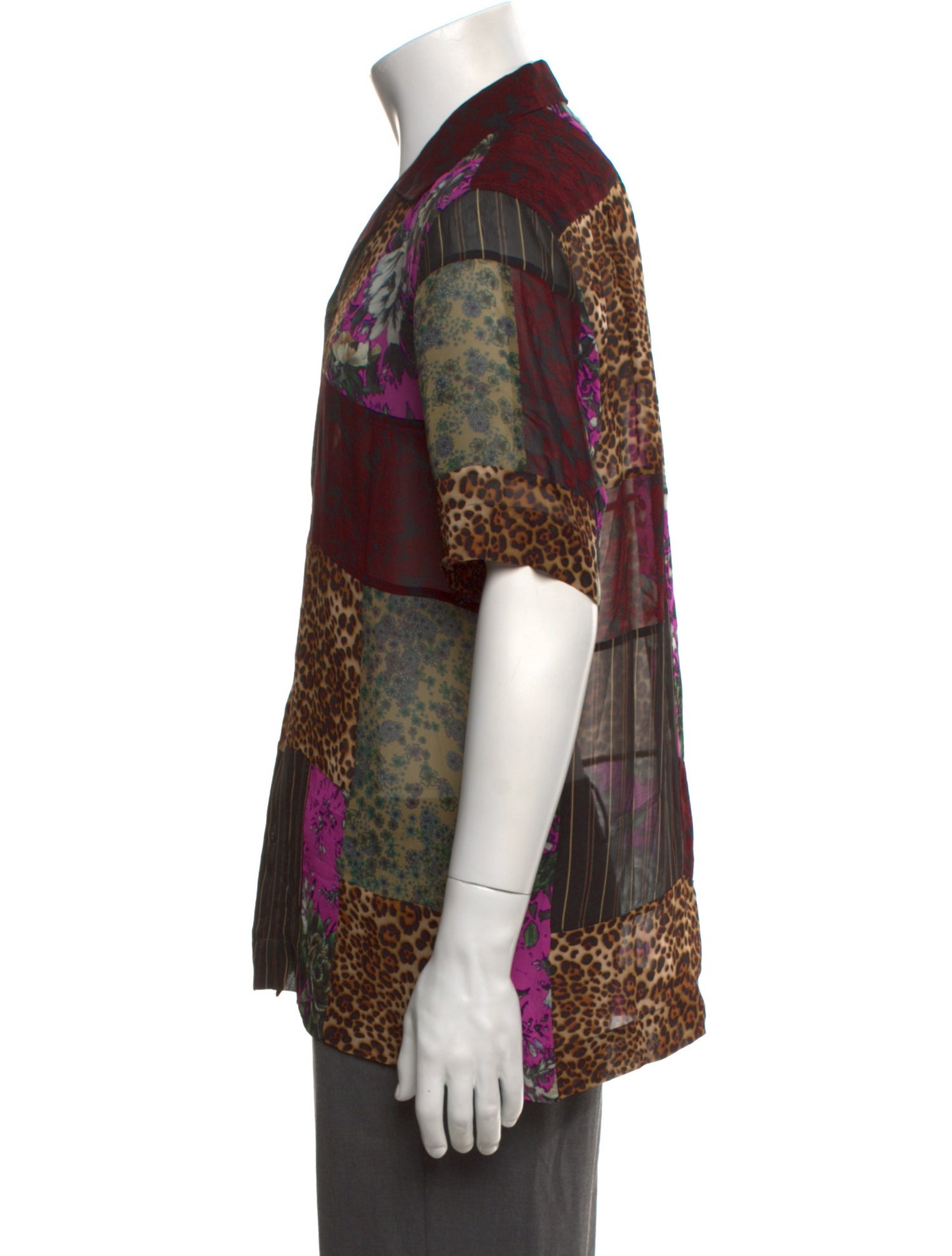 Dries Van Noten Printed Short Sleeve Shirt