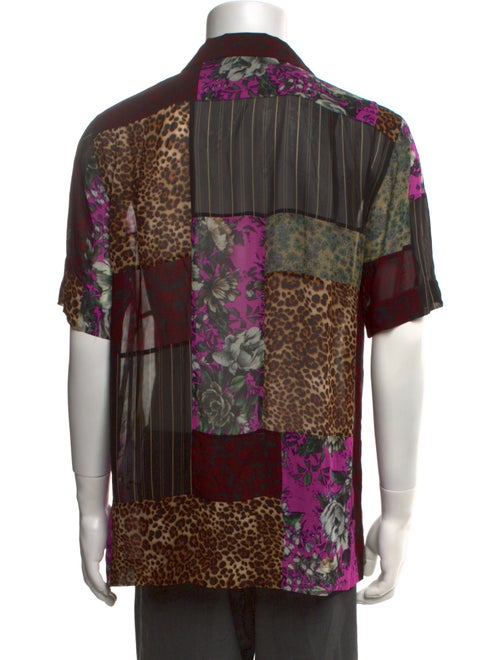 Dries Van Noten Printed Short Sleeve Shirt