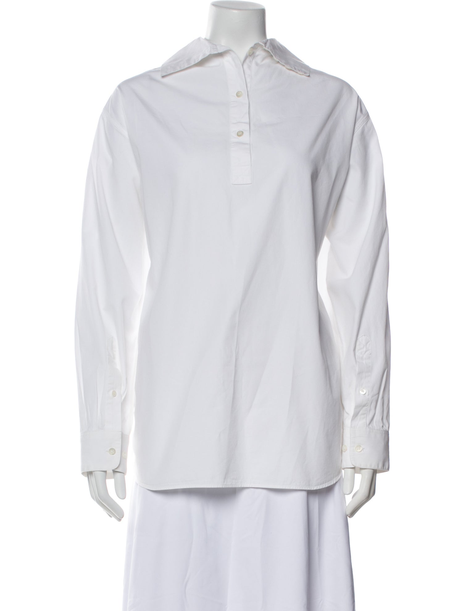 Dries Van Noten Long Sleeve Button-Up Top