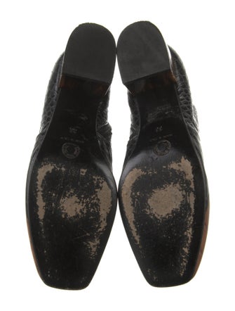 Dries Van Noten Leather Animal Print Chelsea Boots