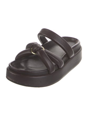 Dries Van Noten Leather Slides