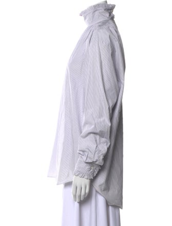 Dries Van Noten Striped Turtleneck Blouse