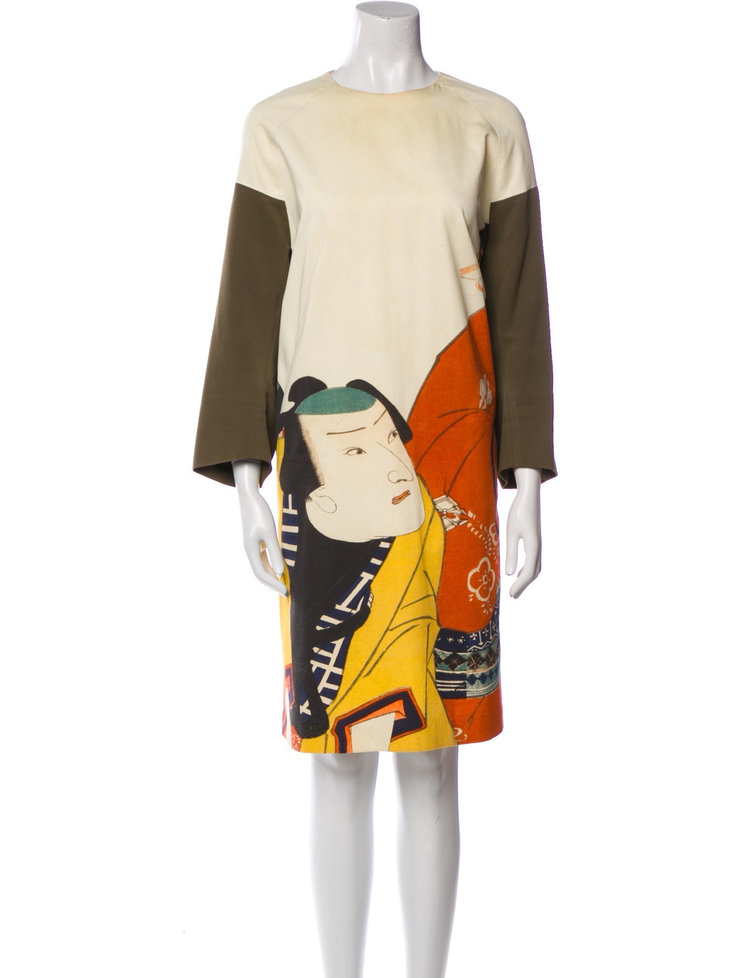 Dries Van Noten Printed Knee-Length Dress