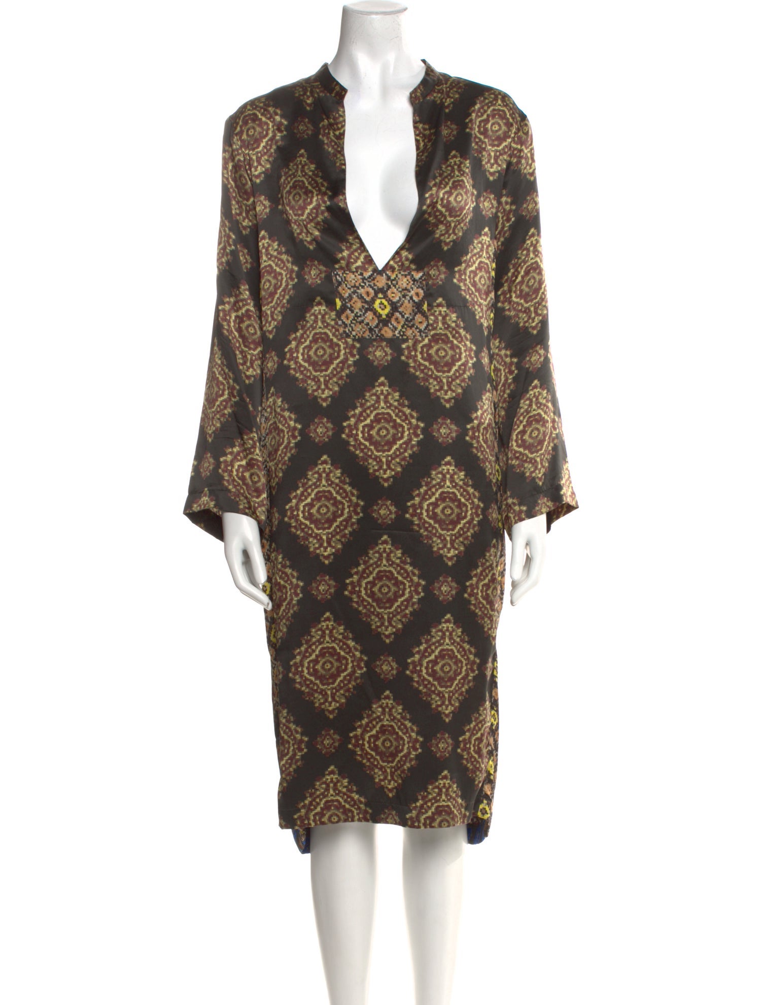 Dries Van Noten Silk Midi Length Dress