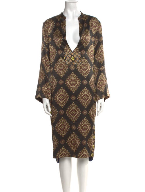 Dries Van Noten Silk Midi Length Dress