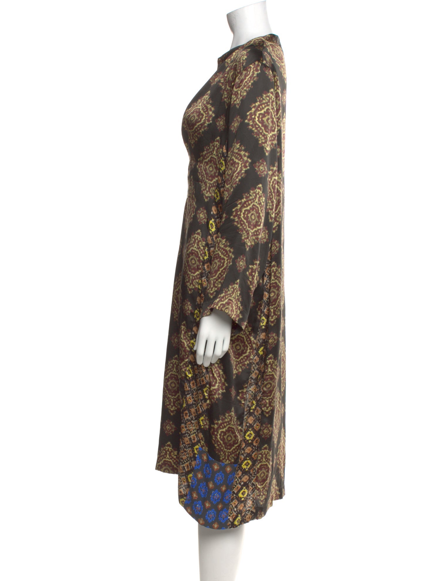 Dries Van Noten Silk Midi Length Dress