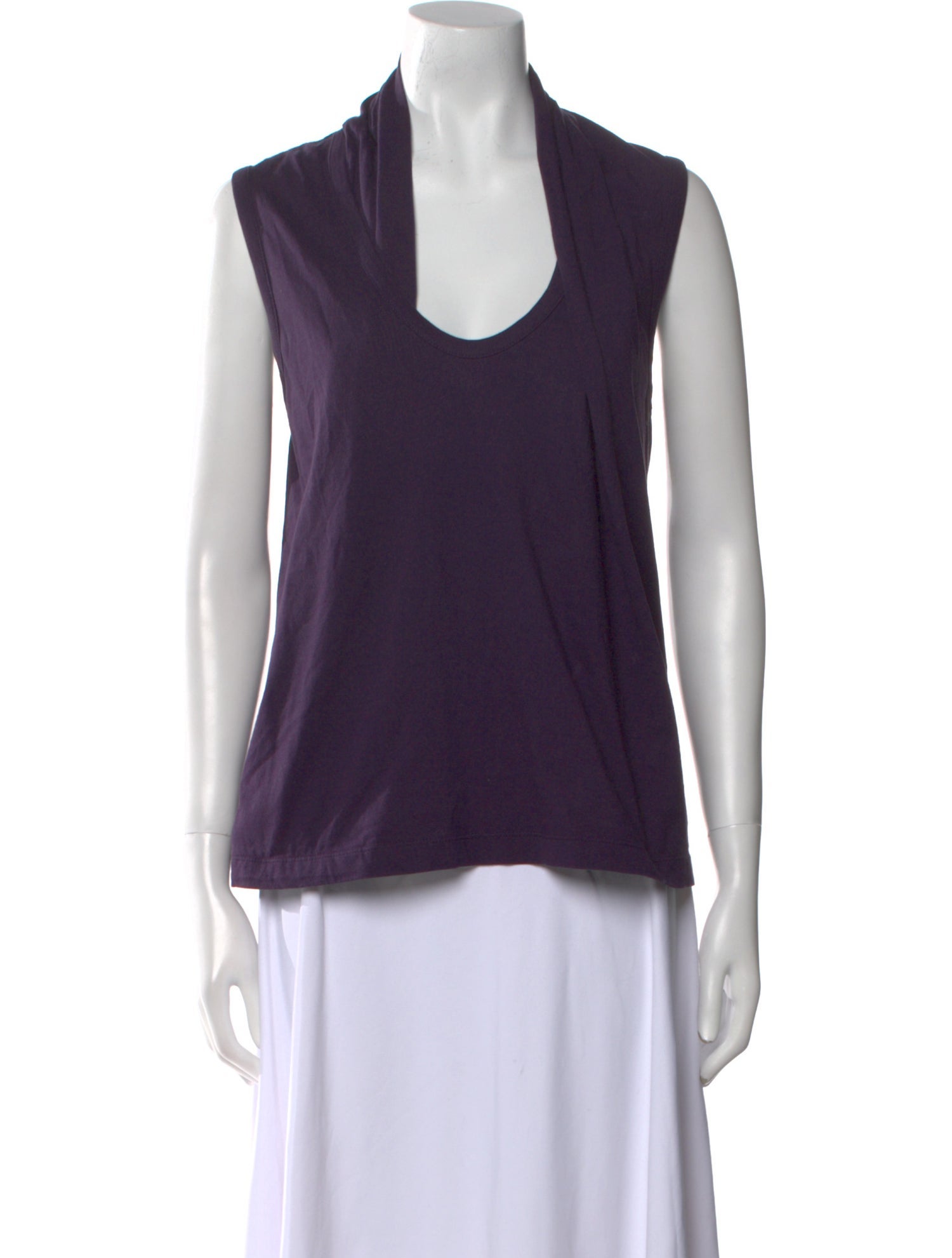 Dries Van Noten Cowl Neck Sleeveless Top
