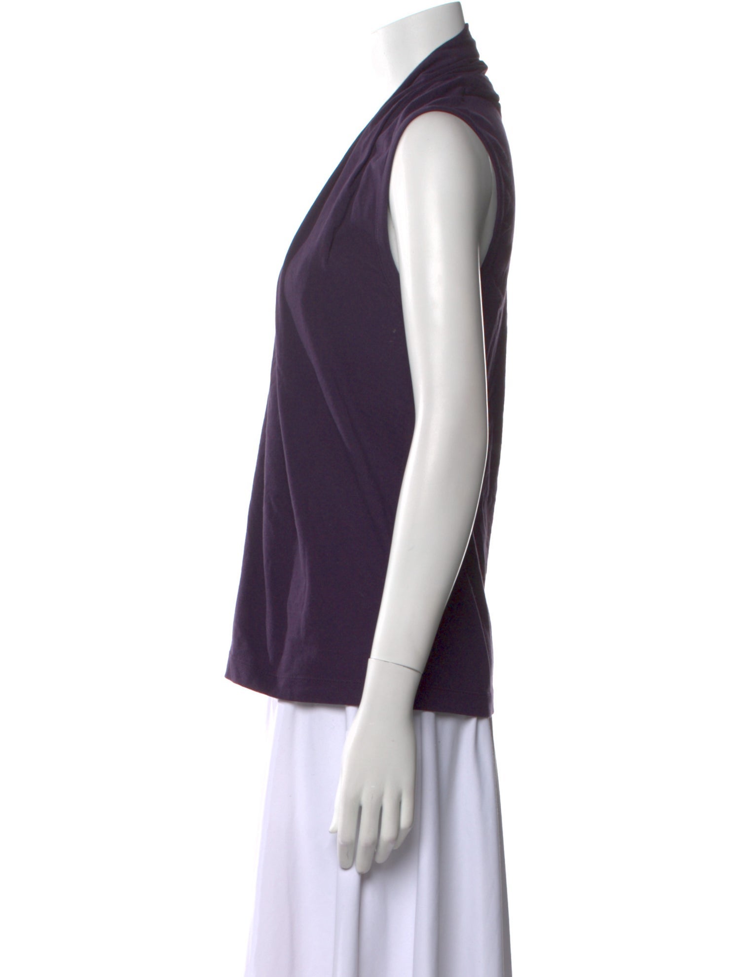 Dries Van Noten Cowl Neck Sleeveless Top