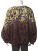 Dries Van Noten Floral Print Crew Neck Pullover