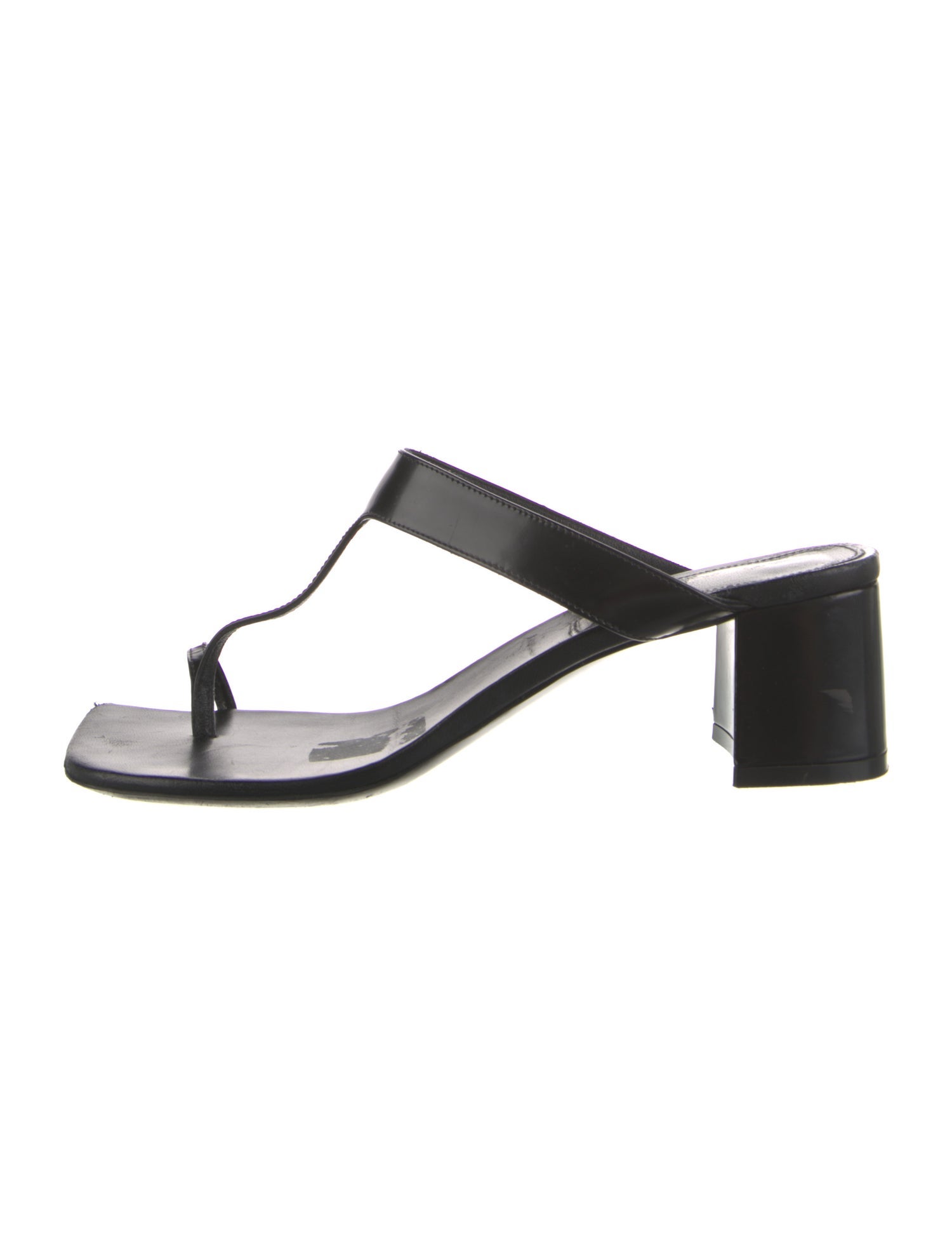 Dries Van Noten Leather T-Strap Sandals