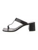 Dries Van Noten Leather T-Strap Sandals