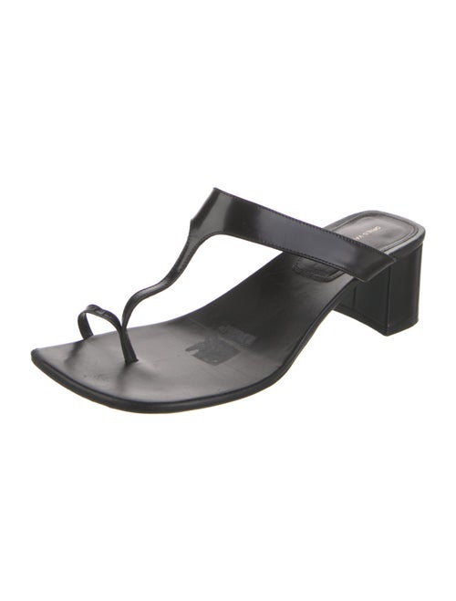 Dries Van Noten Leather T-Strap Sandals