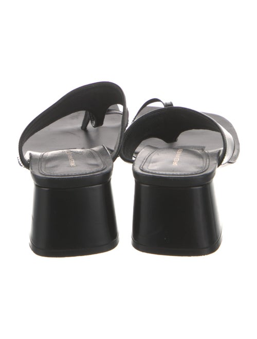 Dries Van Noten Leather T-Strap Sandals