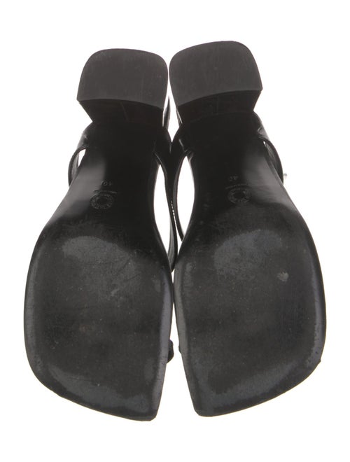 Dries Van Noten Leather T-Strap Sandals