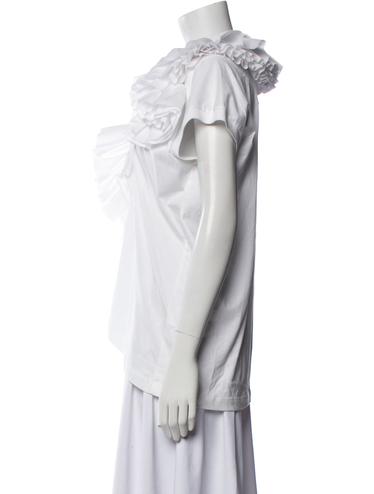 Dries Van Noten V-Neck Short Sleeve Blouse