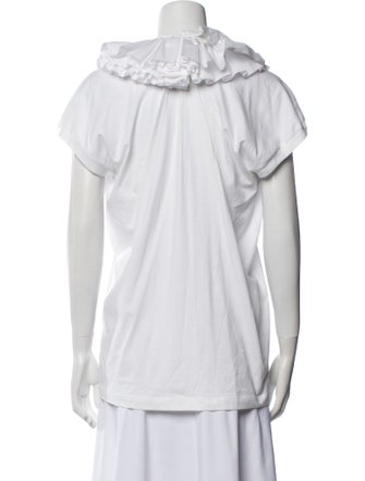 Dries Van Noten V-Neck Short Sleeve Blouse