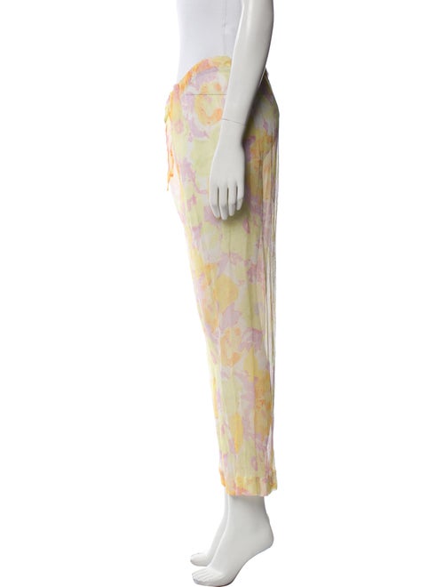 Dries Van Noten Silk Wide Leg Pants