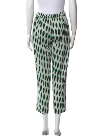 Dries Van Noten Polka Dot Print Straight Leg Pants