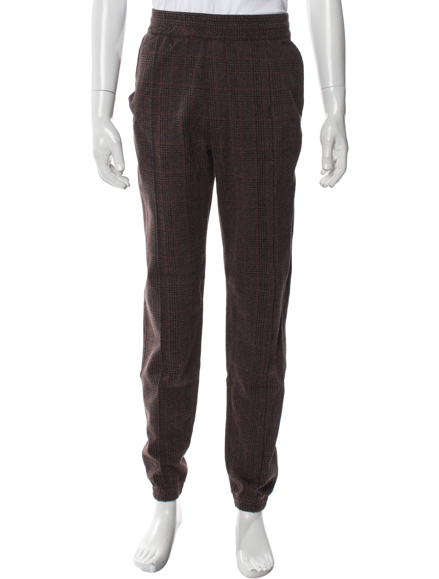 Dries Van Noten Plaid Print Joggers