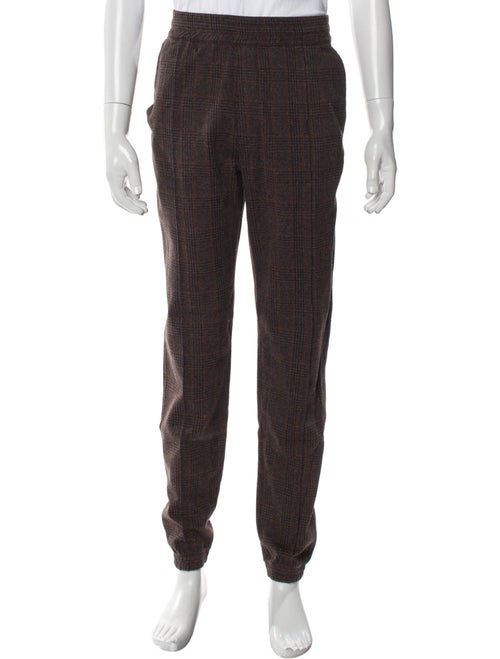 Dries Van Noten Plaid Print Joggers