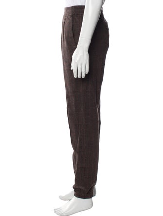 Dries Van Noten Plaid Print Joggers