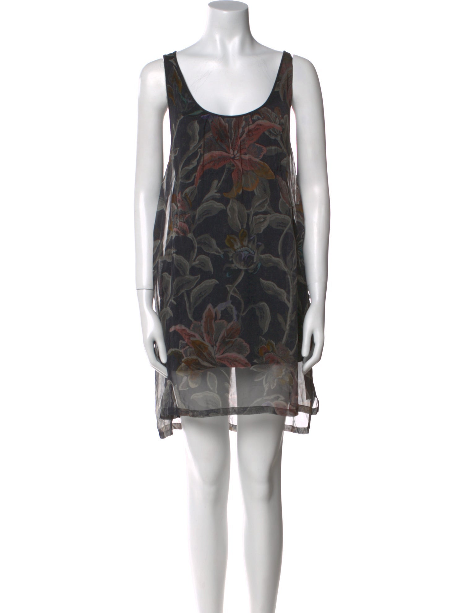 Dries Van Noten Silk Mini Dress