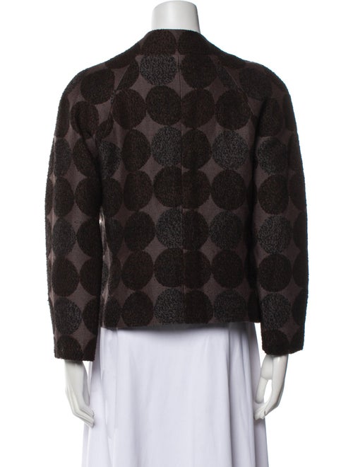 Dries Van Noten Wool Polka Dot Print Jacket