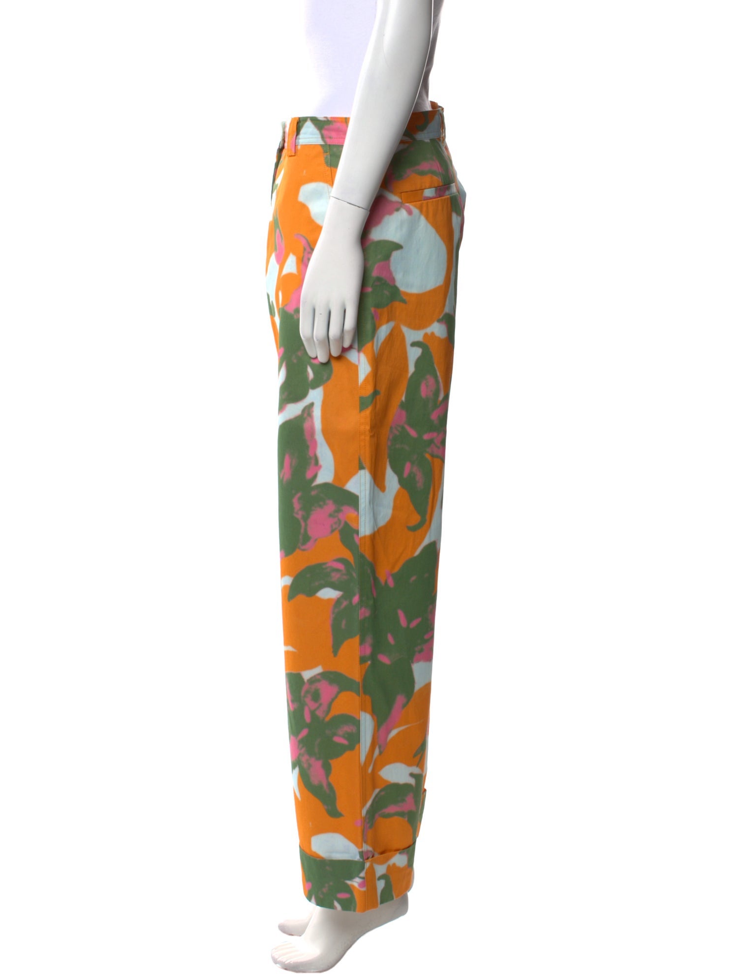 Dries Van Noten Printed Wide Leg Pants