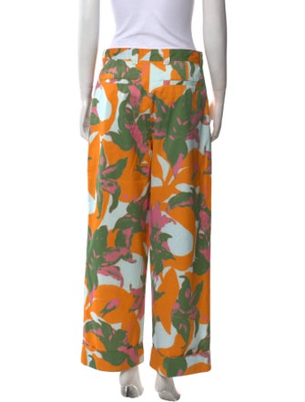 Dries Van Noten Printed Wide Leg Pants