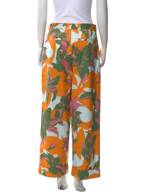 Dries Van Noten Printed Wide Leg Pants