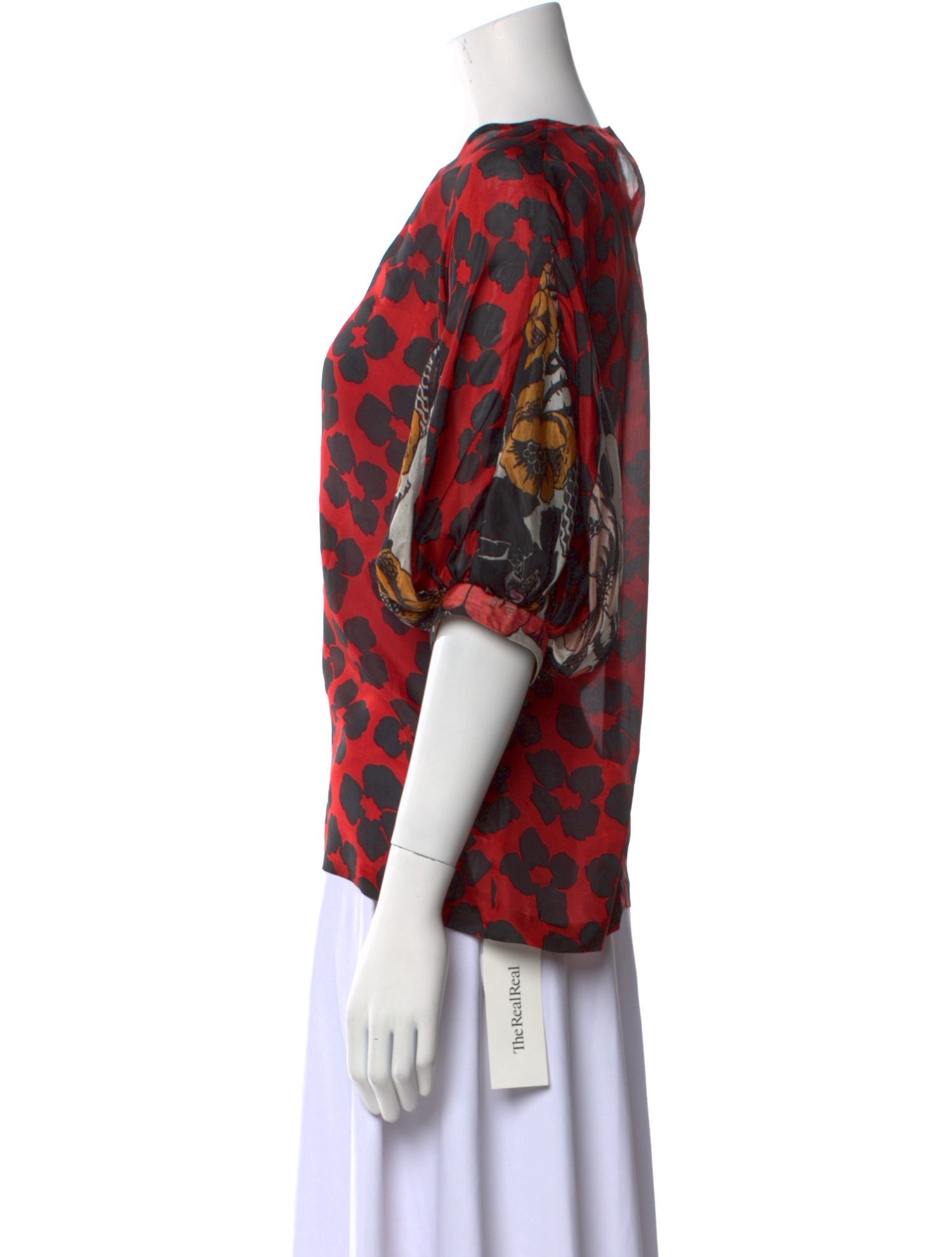 Dries Van Noten Silk Printed Blouse