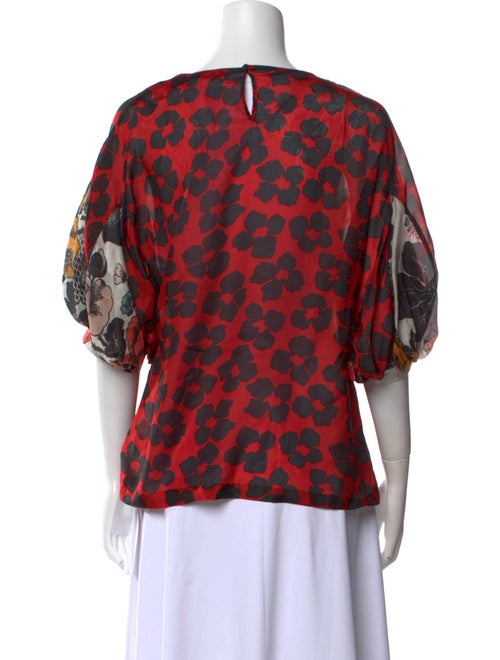 Dries Van Noten Silk Printed Blouse