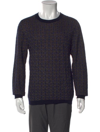 Dries Van Noten Printed Crew Neck Pullover