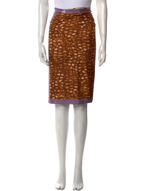 Dries Van Noten Silk Knee-Length Skirt