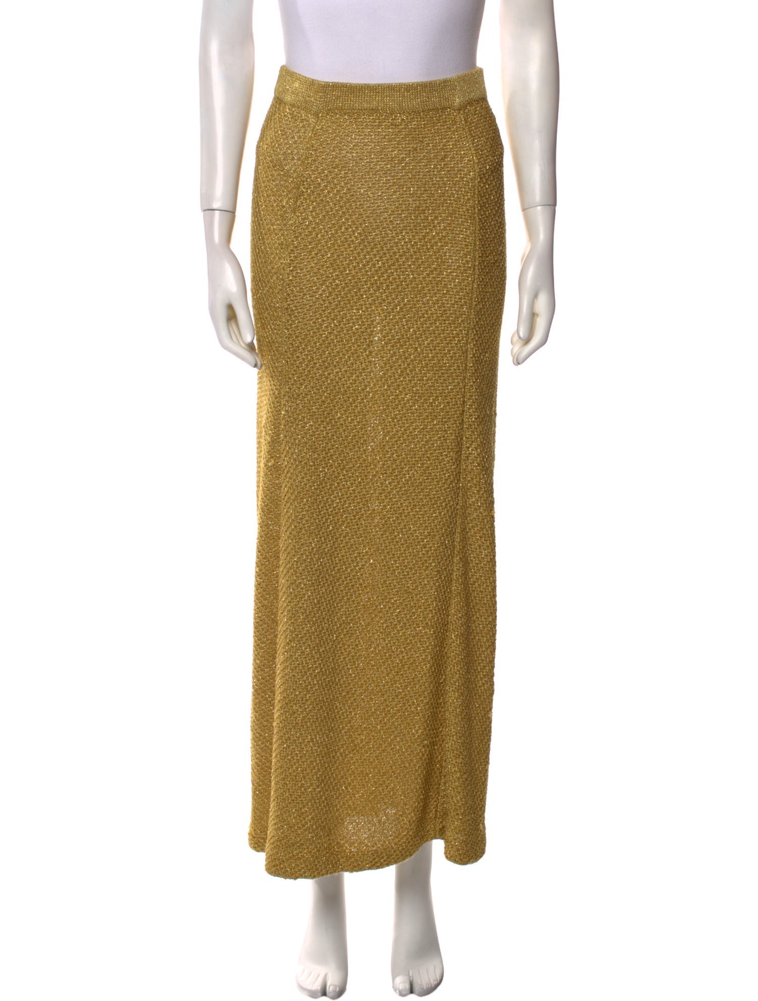 Dries Van Noten Glitter Accents Long Skirt