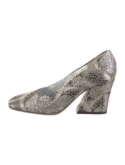 Dries Van Noten Canvas Printed Pumps